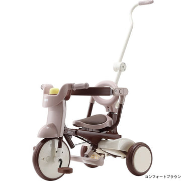 iimo TRICYCLE #02 イーモトライシクルナンバー02 折りたたみ式三輪車 コンフォートブラウン【ラッピング不可商品】【送料無料 沖縄・一部地域を除く】